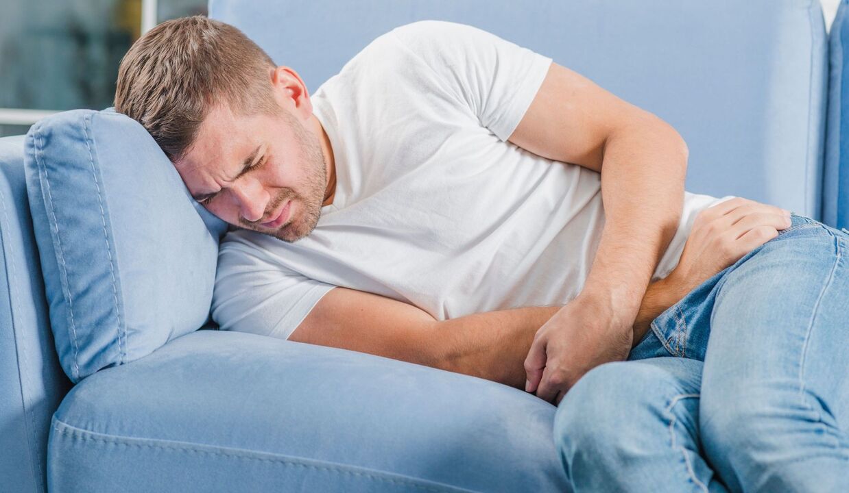 dhimbje në një burrë me prostatit kronik